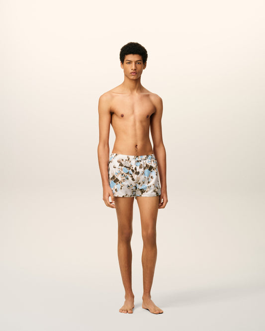 Blue Printed Swimshort