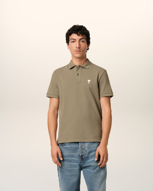 Green Cotton Ami de Coeur Polo Shirt