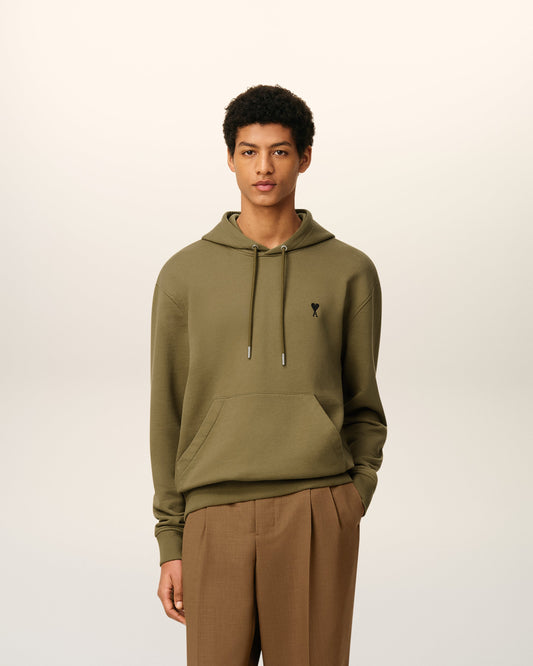 Green Cotton Ami De Coeur Hoodie