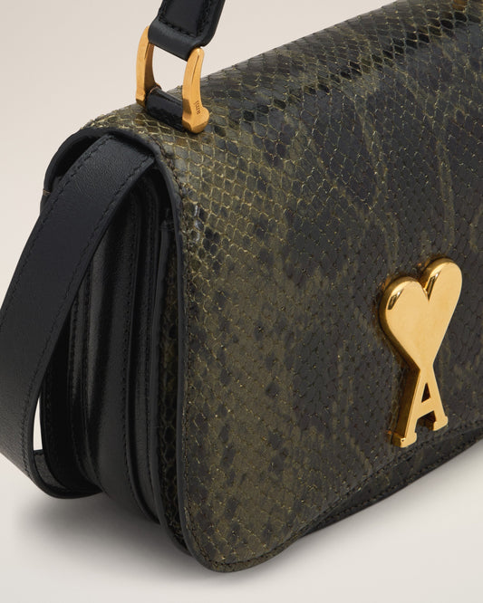 Green Leather Top Handle Paris Paris Bag