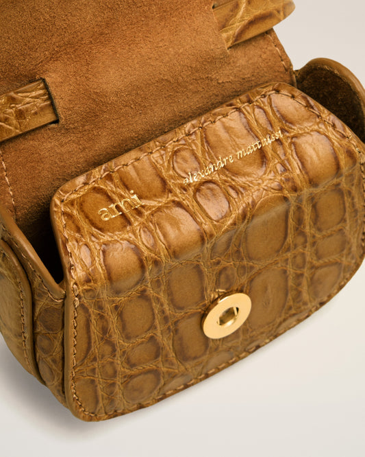 Brown Leather Paris Paris Nano Pouch