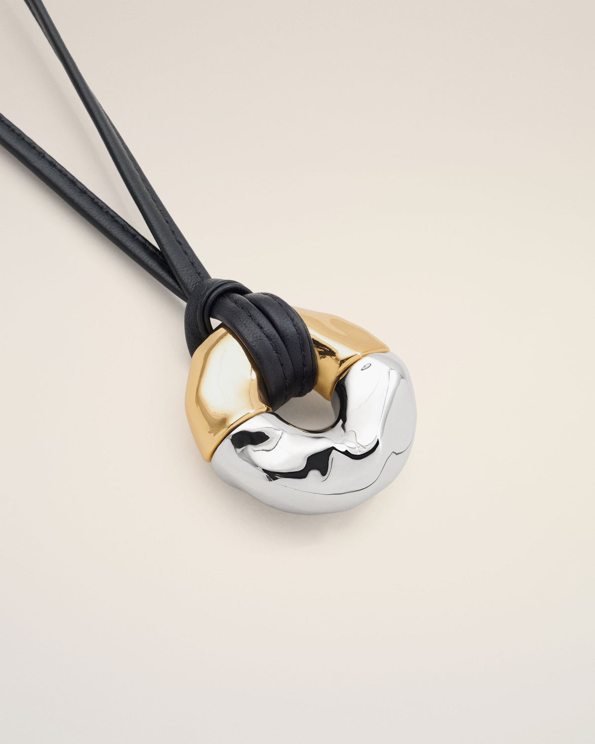 Gold Brass Dune Necklace