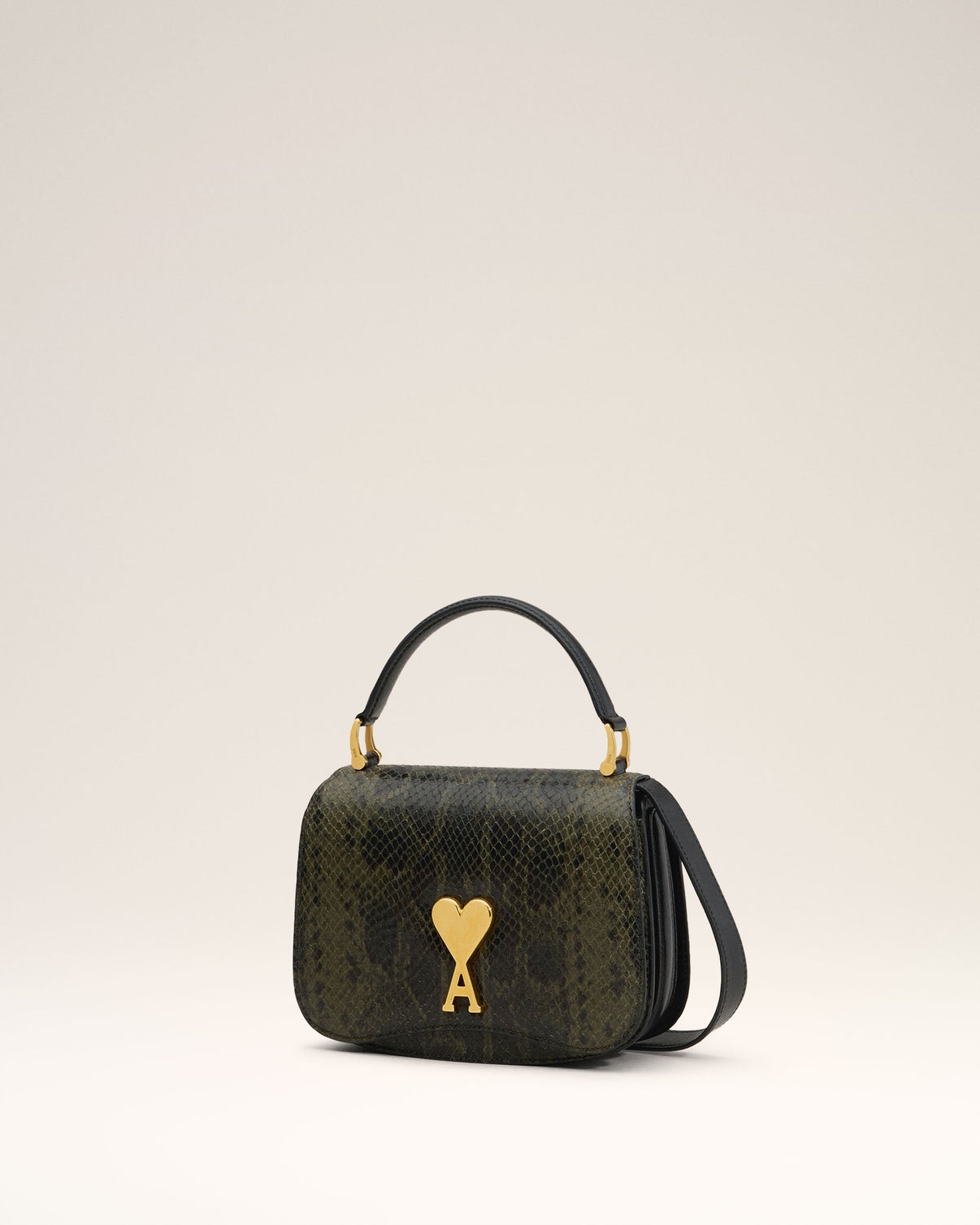 Green Leather Top Handle Paris Paris Bag
