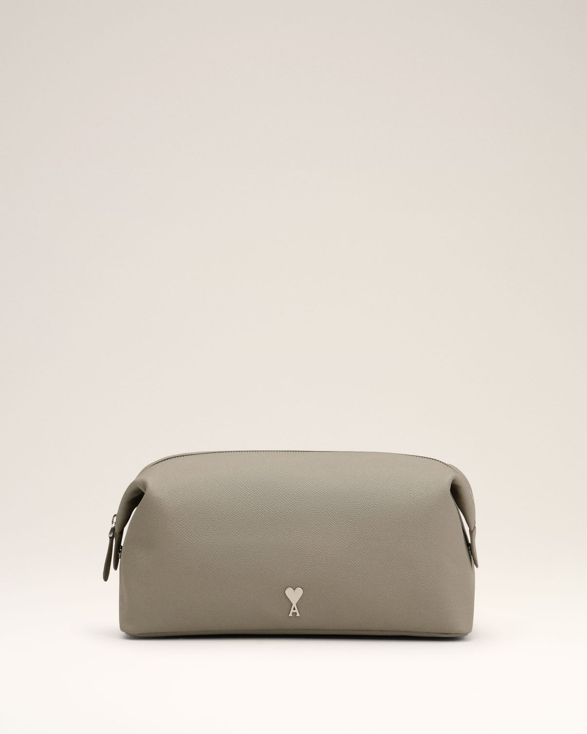 Grey Leather Paris Paris Toiletry Pouch