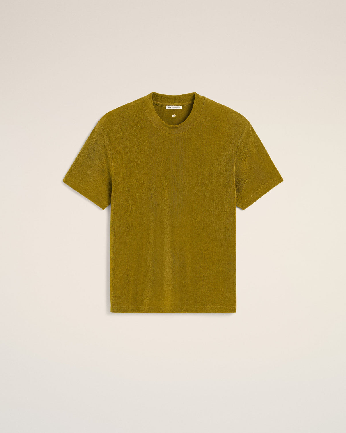 Khaki Rib Jersey Short Sleeve T-Shirt